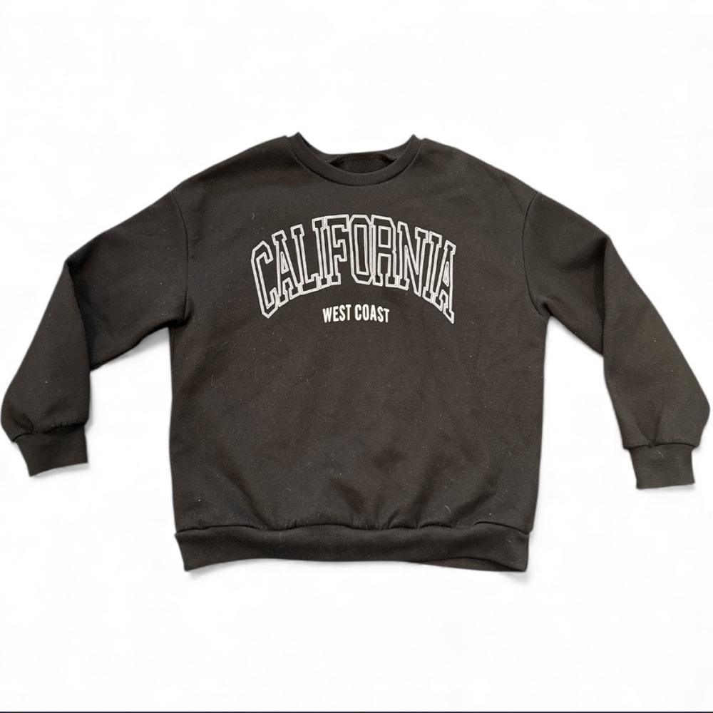 Black California Crewneck Sweater - Picture 1 of 2